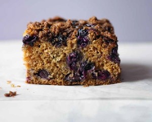 Dairy-free blueberry crumble cake