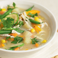 Dairy-free chicken and vegetable soup