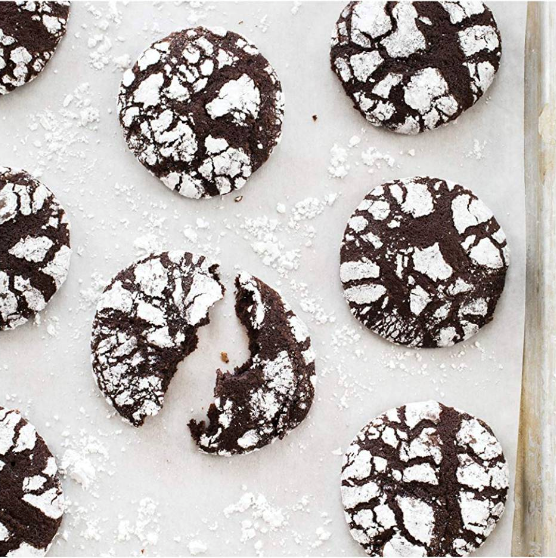 Dairy-free chocolate crinkle cookies
