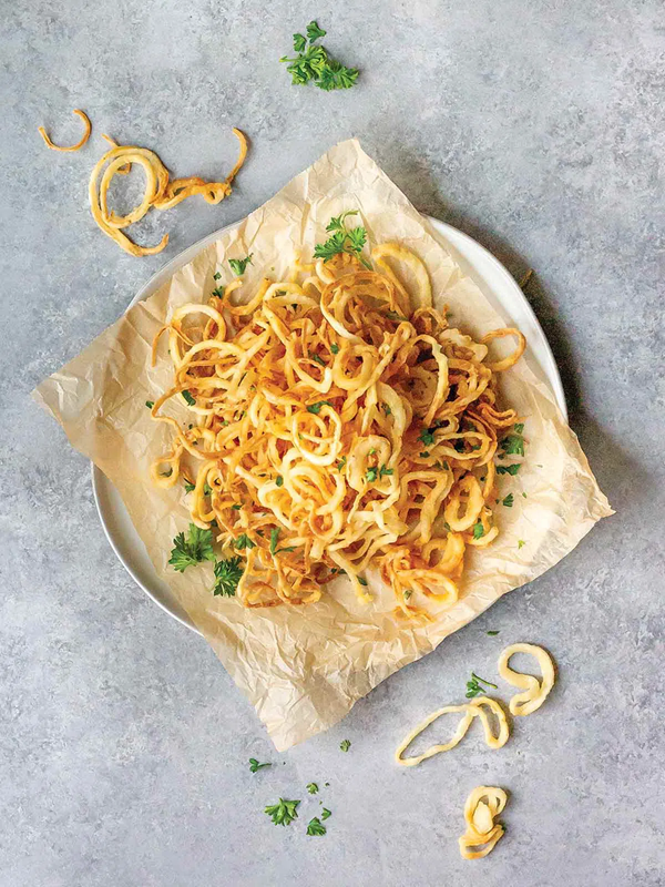 Dairy-free crispy onion strings