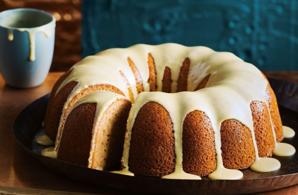 Dairy-free maple and lavender bundt cake
