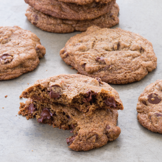 Dairy-free whole-grain chocolate chip cookies