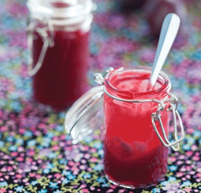 Damson and juniper jelly