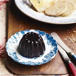 Damson cheese and caraway oatcakes