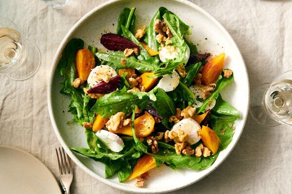 Dandelion-beet salad