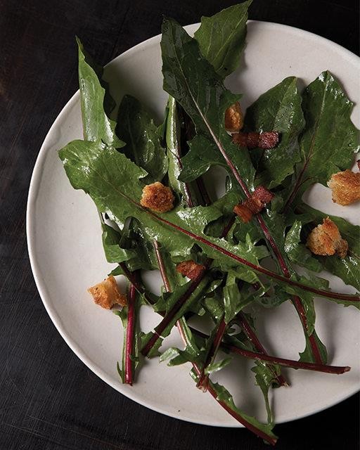 Dandelion green salad