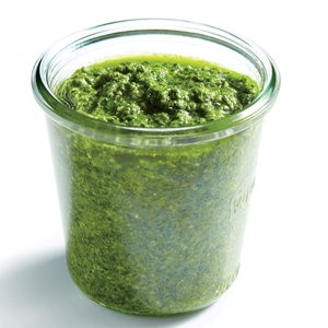 Dandelion greens pesto