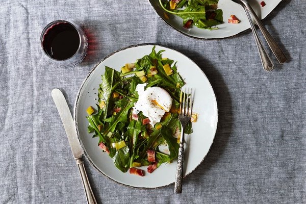 Dandelion greens salad 