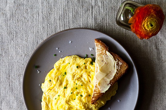 Daniel Patterson's poached scrambled eggs