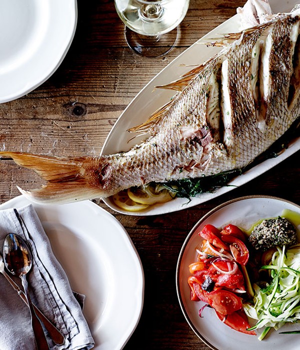 Daniel Whelan's roast snapper