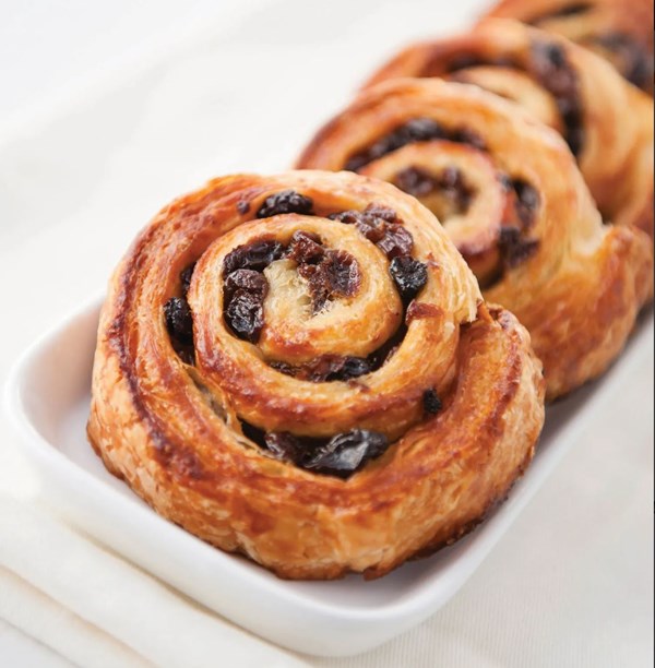 Danish pastry - raisin whirls