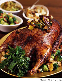 Danny’s mustard and garlic roast goose