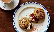 Darjeeling and pink peppercorn scones