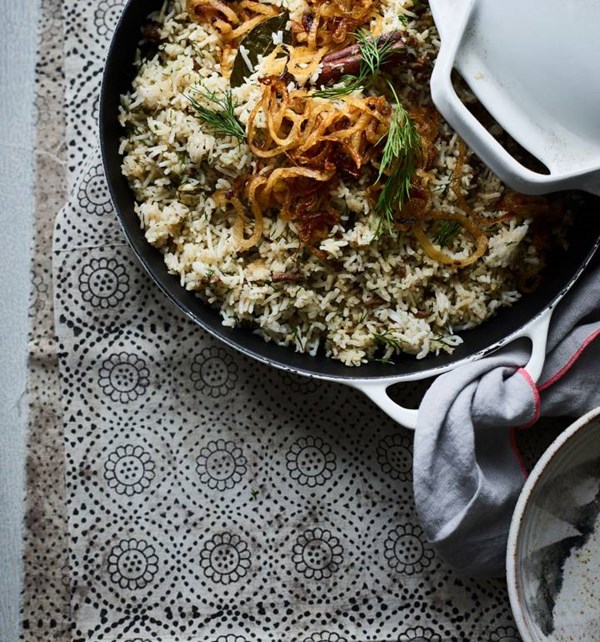 Darjeeling Express's keema and dill pulao