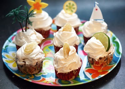 Dark & stormy cupcakes