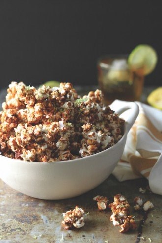 Dark and stormy kettle corn