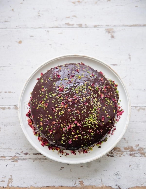 Dark and sumptuous chocolate cake