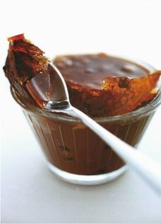 Dark chocolate and cherry ‘creme brulee’