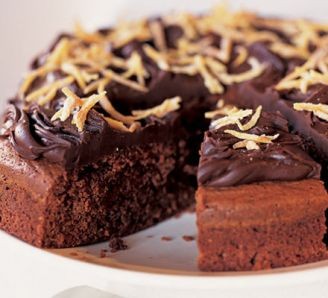 Dark chocolate and orange cake