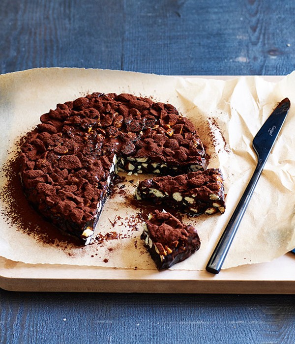 Dark chocolate and sour-cherry panforte