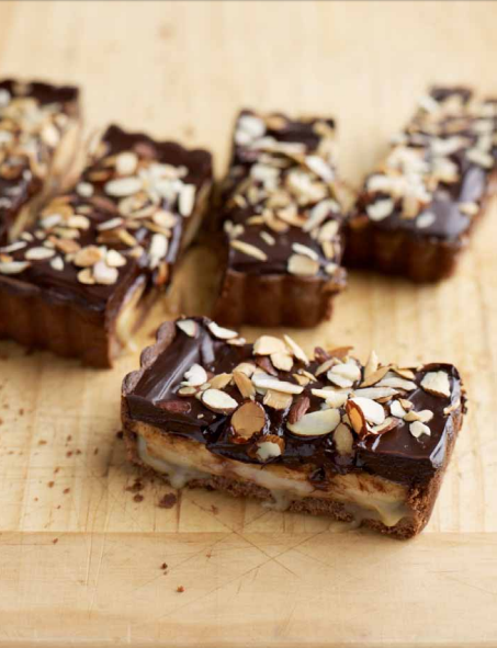 Dark chocolate banoffee slab
