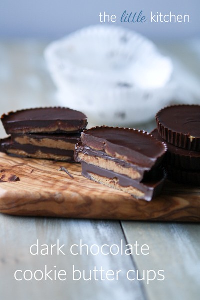 Dark chocolate biscoff butter cups (aka cookie butter cups)
