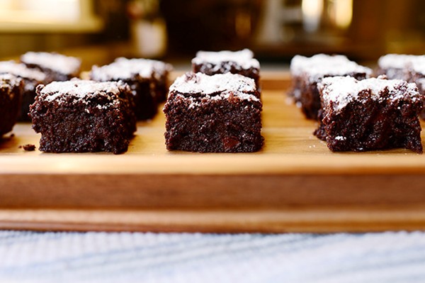 Dark chocolate brownies