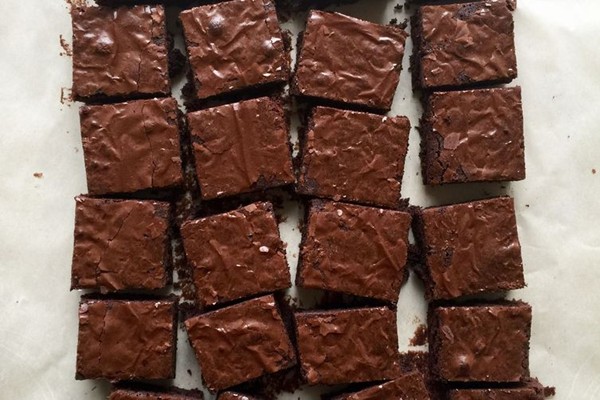 Dark chocolate brownies
