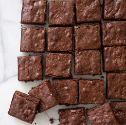 Dark chocolate-cherry brownies