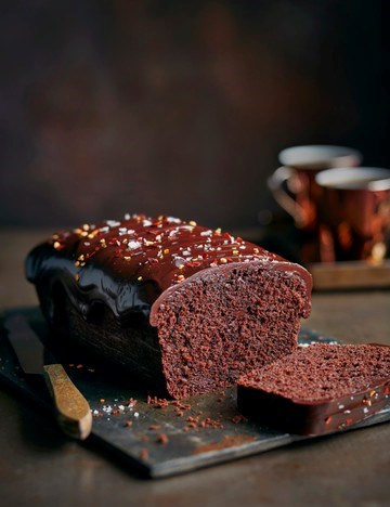 Dark chocolate, chilli and espresso loaf cake