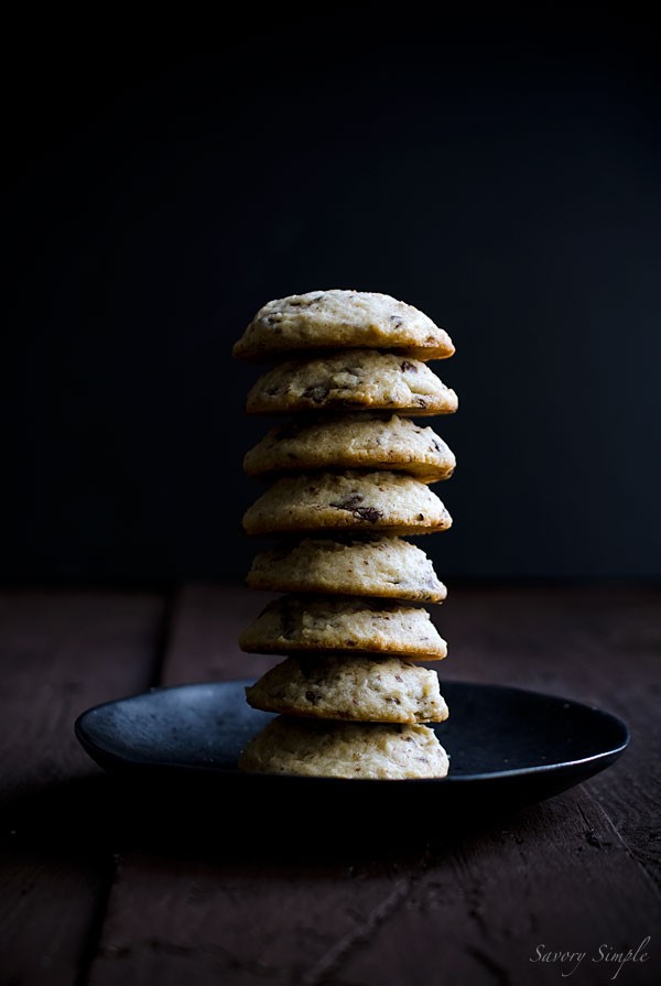 Dark chocolate chunk RumChata cookies