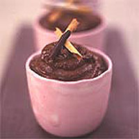Dark chocolate cinnamon pots