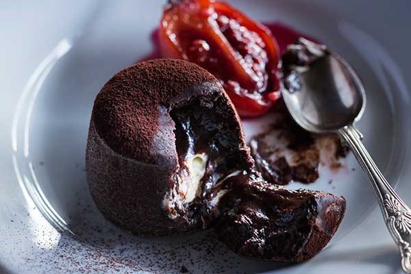 Dark chocolate fondants 