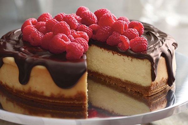 Dark chocolate ganache cheesecake