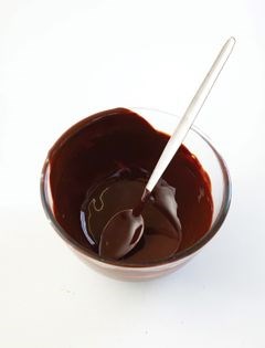 Dark chocolate glaze