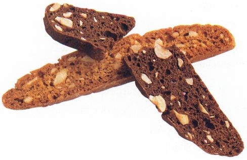 Dark chocolate hazelnut biscotti