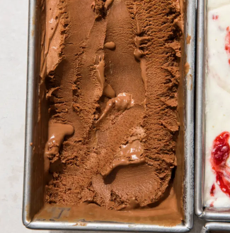Dark chocolate ice cream