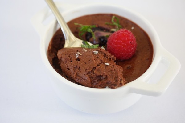 Dark chocolate mousse