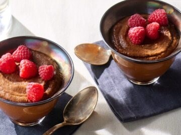 Dark chocolate mousse