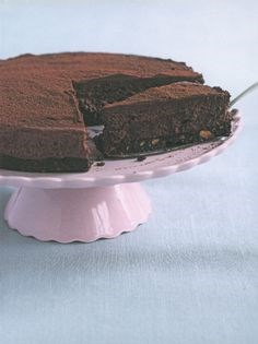 Dark chocolate mousse cake