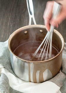Dark chocolate sorbet