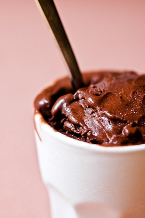 Dark chocolate sorbet (Sorbet chocolat noir)