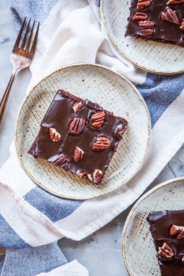 Dark chocolate Texas sheet cake