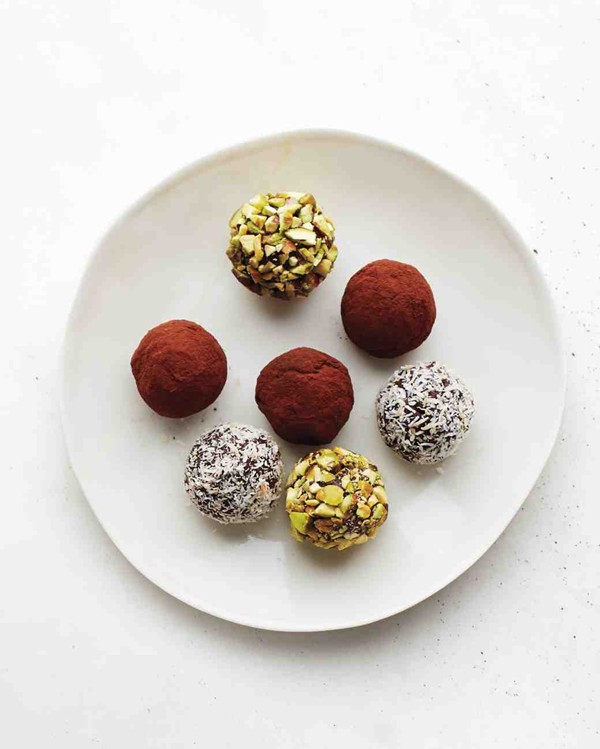 Dark chocolate truffles