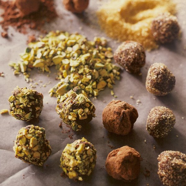 Dark chocolate truffles