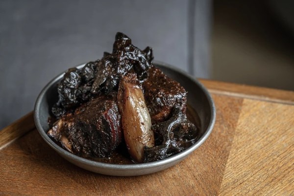 Dark soy sauce-braised pork belly (Babi chin)