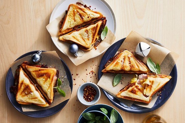 Darren Robertson's leftover ham Hawaiian jaffle