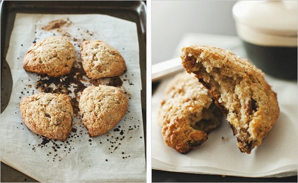 Date + pecan scones