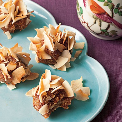Date and almond truffles