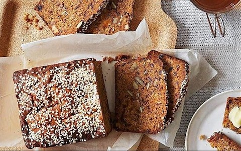 Date, apricot and pecan tea bread